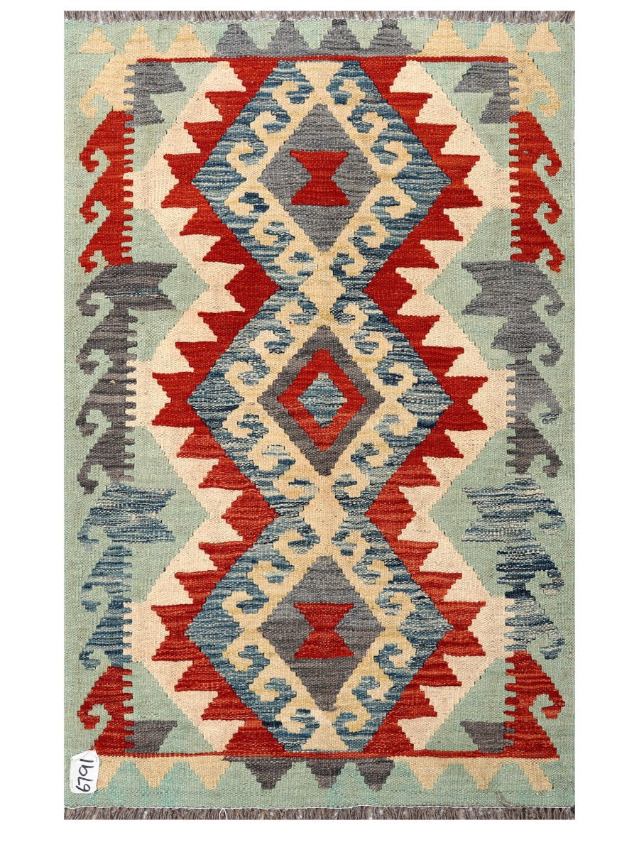 Maimana Afghanistan Kilim Rug - 125 x 79 cm - Handmade