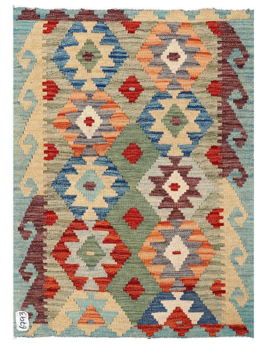 Maimana Afghanistan Kilim Rug - 113 x 81 cm - Handmade