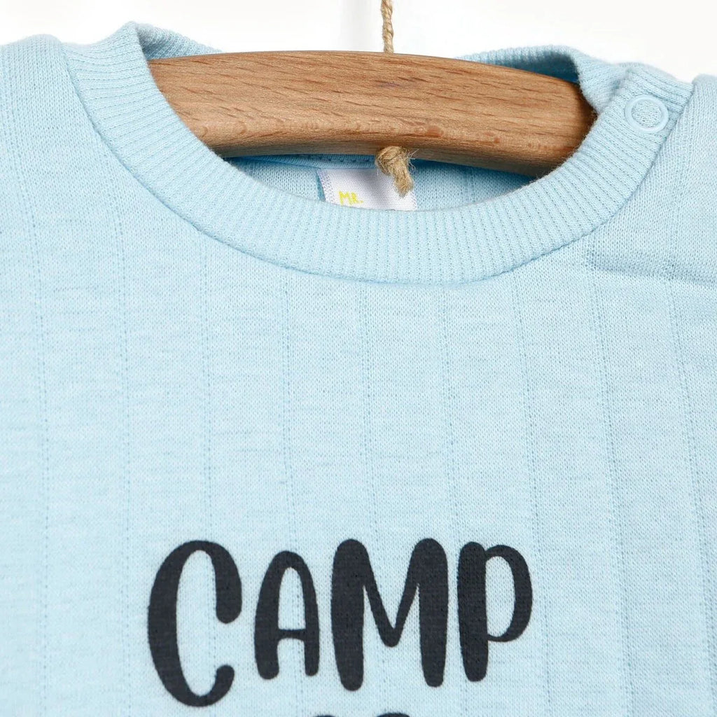 Tuffy Sweatshirt- Footless Bottom - Light Blue - Bobobiy