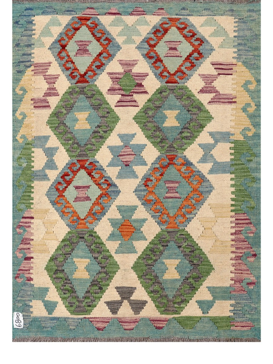 Maimana Afghanistan Kilim Rug - 148 x107 cm - Handmade