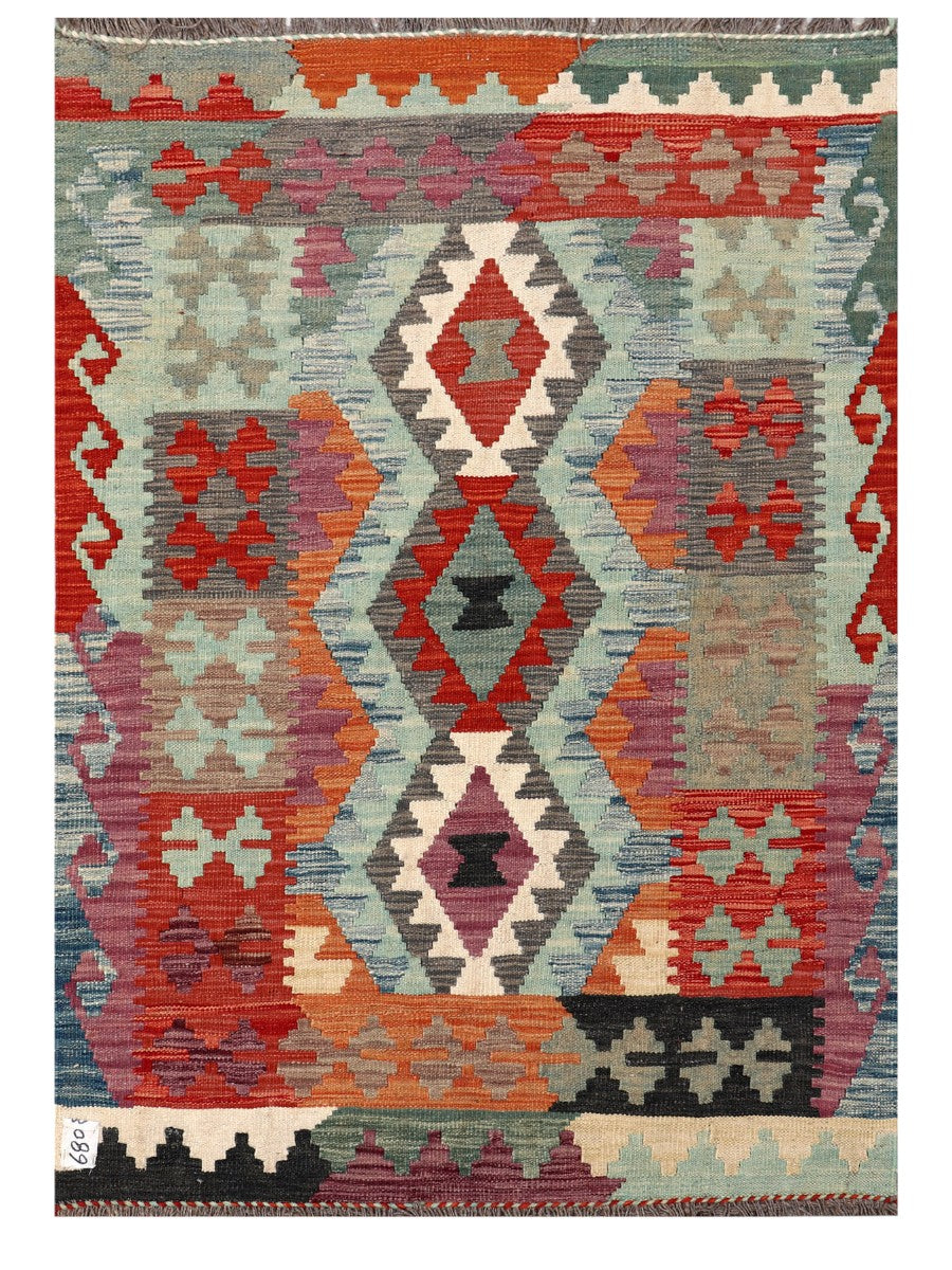 Maimana Afghanistan Kilim Rug - 145 x102 cm - Handmade