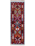 Maimana Afghanistan Kilim Rug - 208 x65 cm - Handmade