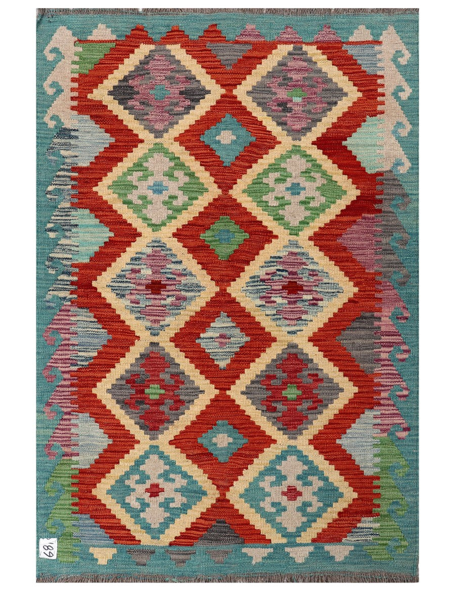 Maimana Afghanistan Kilim Rug - 147 x98 cm - Handmade