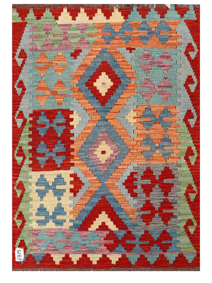Maimana Afghanistan Kilim Rug - 142 x97 cm - Handmade