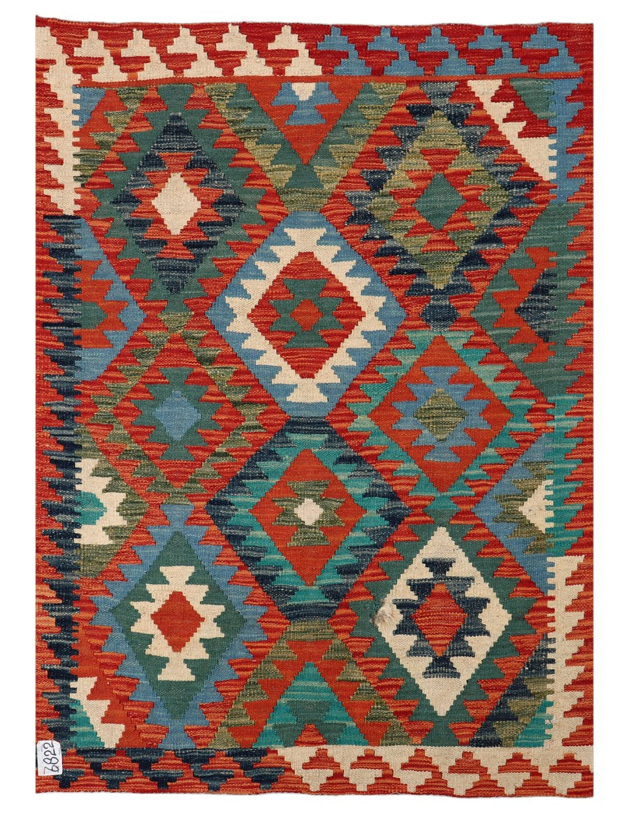 Maimana Afghanistan Kilim Rug - 139 x98 cm - Handmade