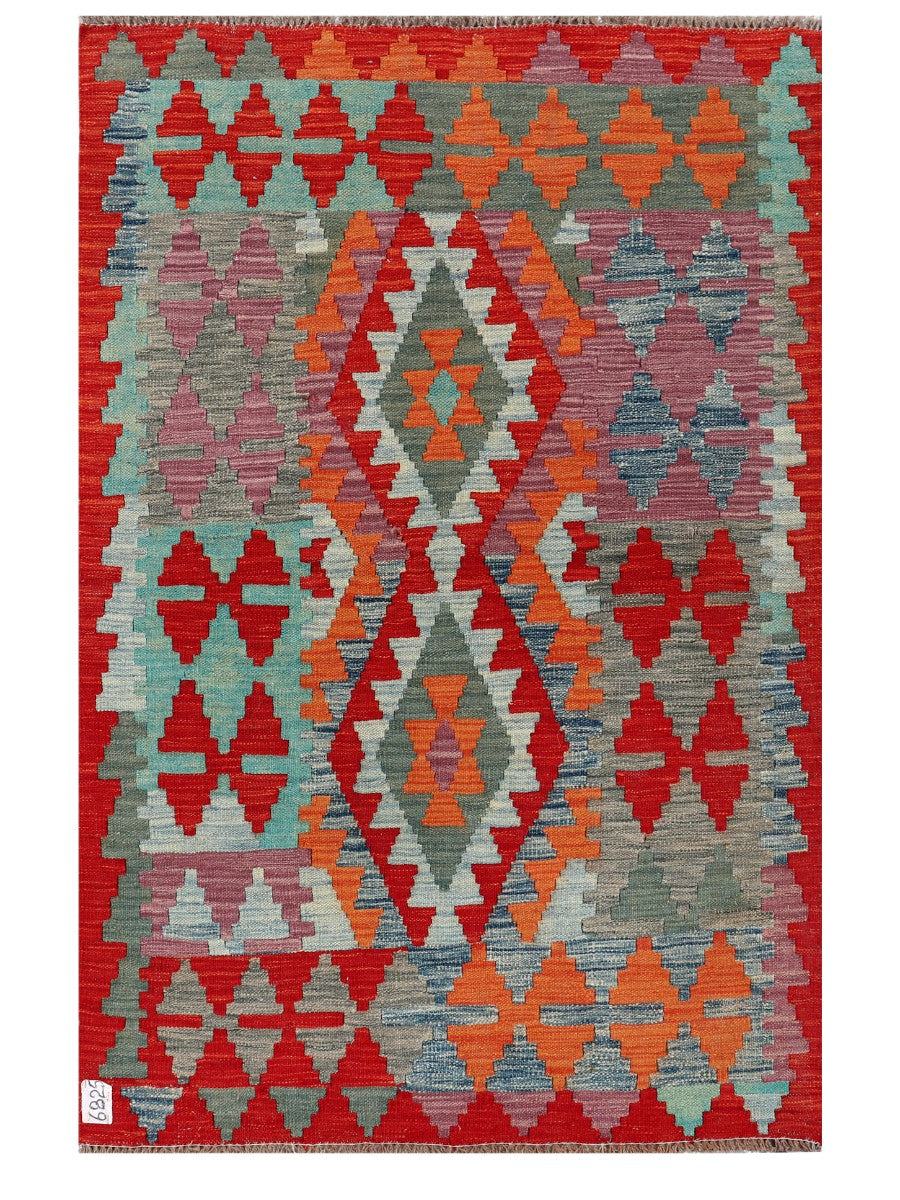Maimana Afghanistan Kilim Rug - 153 x105 cm - Handmade