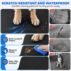 Black waterproof dog car hammock seat cover with anti-scratch fabric and non-slip surface