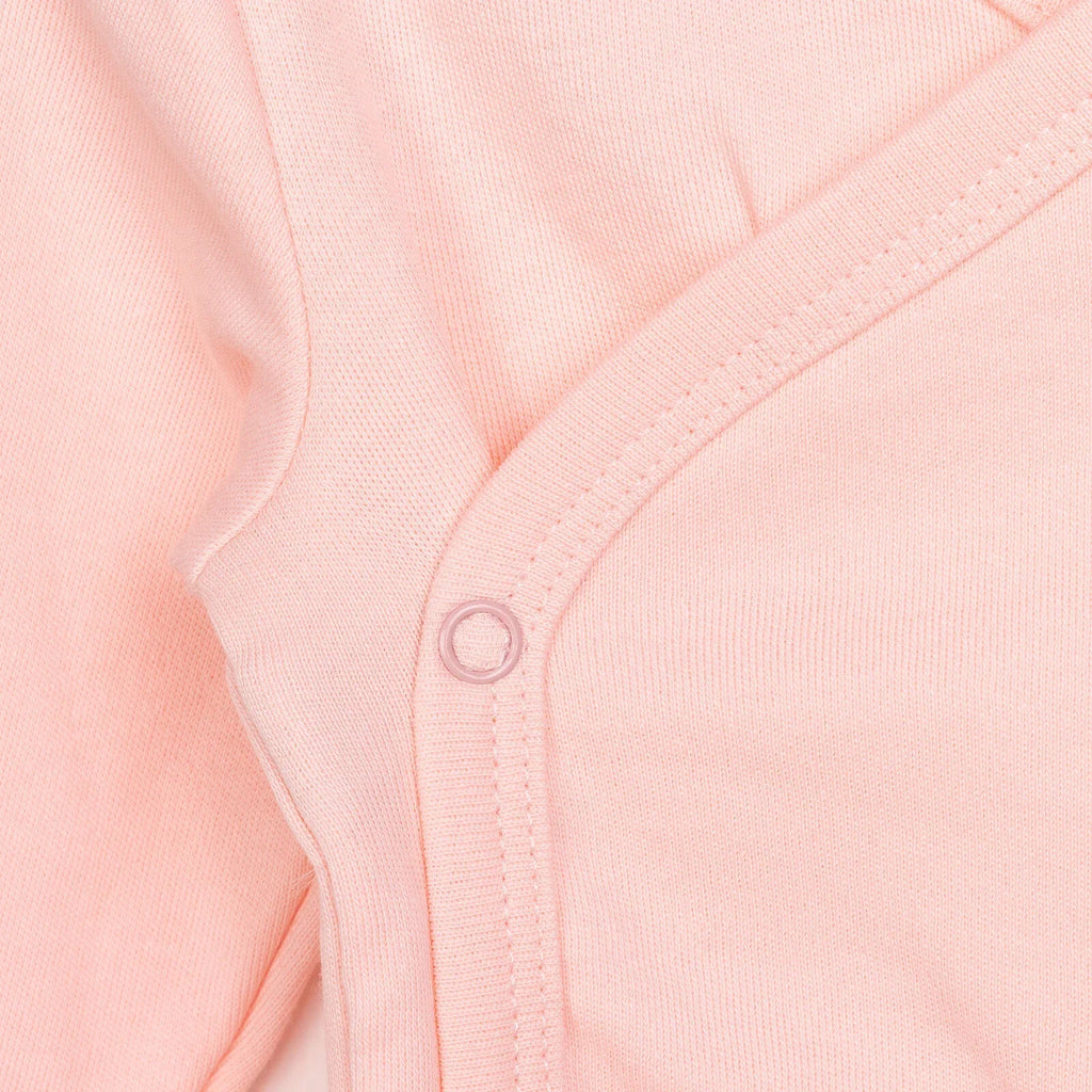 HelloBaby Newborn Organic Wrapover Top-Hat - Light Pink