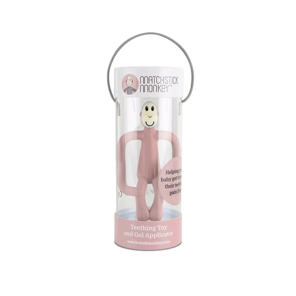 Matchstick Monkey Original Teething Toy - Dusty Pink