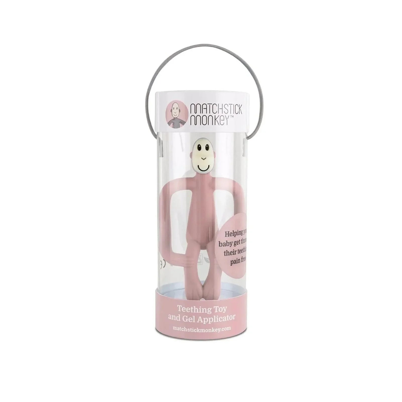 Matchstick Monkey Original Teething Toy - Dusty Pink