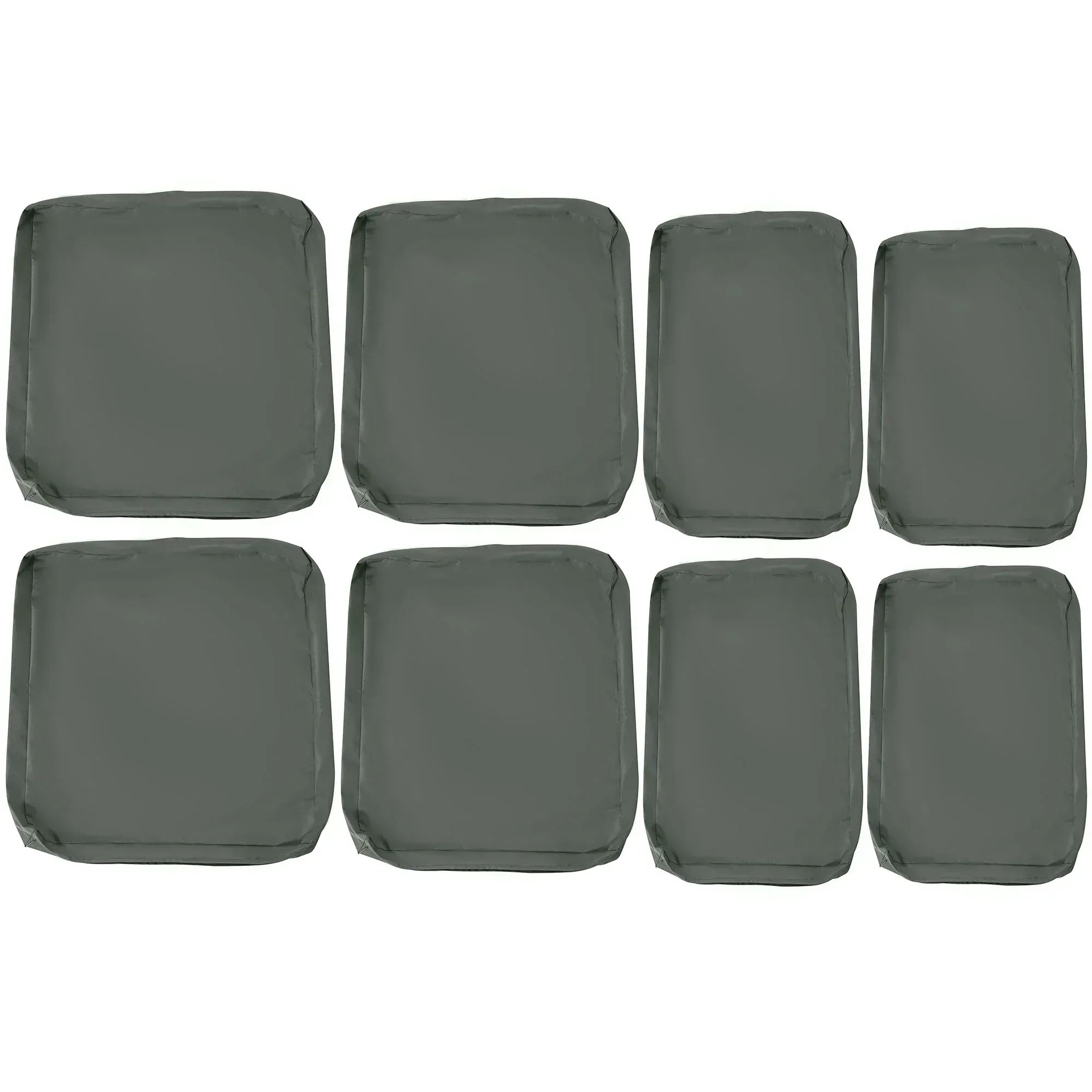 Replacement Cushion Cover Garden Rattan Patio Furniture Seat Cover Polyester Outdoor Deep Grey- No Cushion Included - Bobobiy