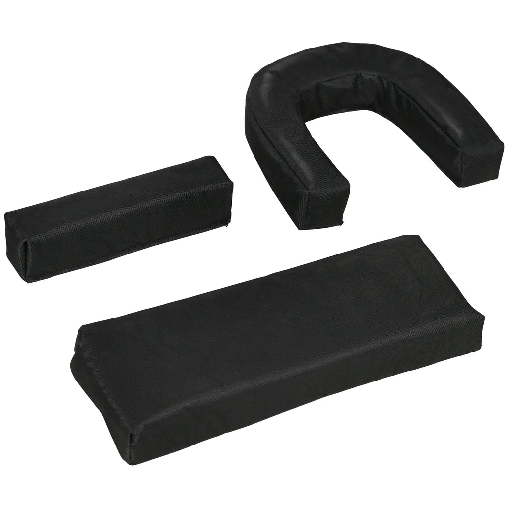 Folding Sun Loungers Set of 2 with Face Hole, 4-Position Adjustable Backrest Garden Recliner Chairs Sunbeds, Outdoor Lounge Chairs with 600 D Oxford Cloth Seat, Pillow for Beach, Black - Bobobiy