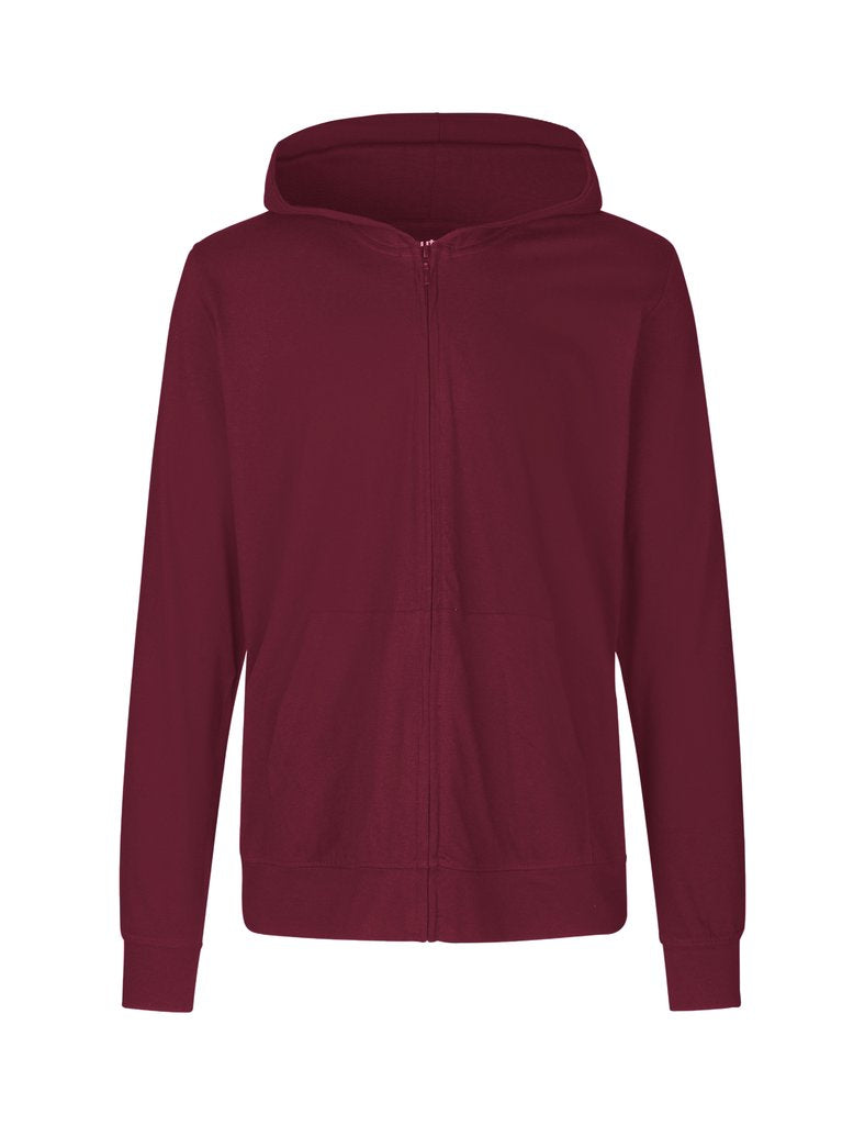 Fairtrade Organic Zipped T-shirt Hoodie: Unisex