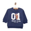 HelloBaby Basic Low Raised Lion Printed Sweatshirt - Navy Blue - Bobobiy