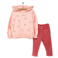Tuffy Sweatshirt-Leggings - Salmon - Bobobiy