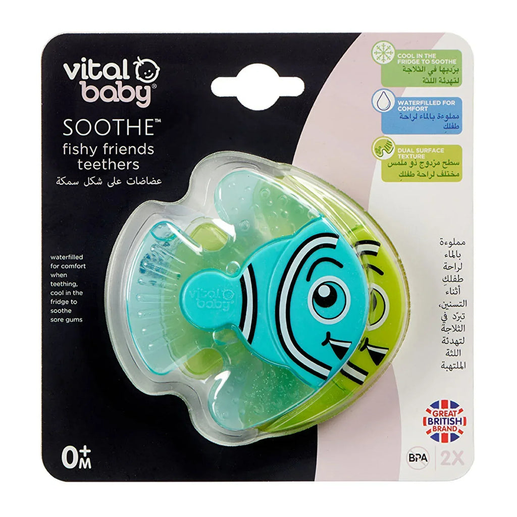 Vital Baby Soothe Fishy Friends Teethers - Bobobiy