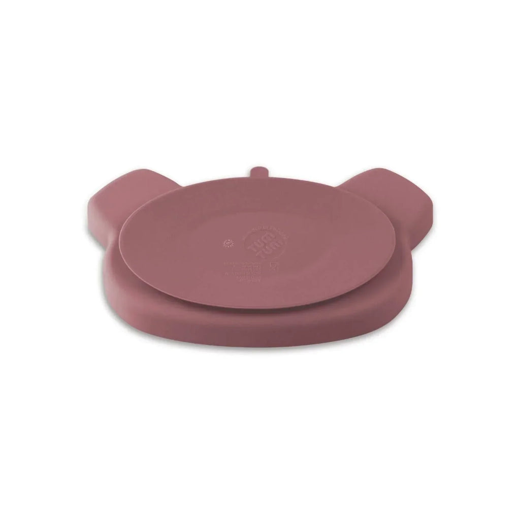 TUM TUM Silicone Weaning Bowl & Spoon Set Betsy Bear - Pink - Bobobiy