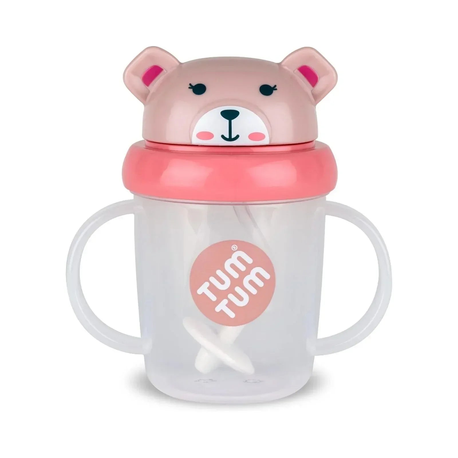 TUM TUM Betsy Bear Tippy Up Cup - Pink - Bobobiy