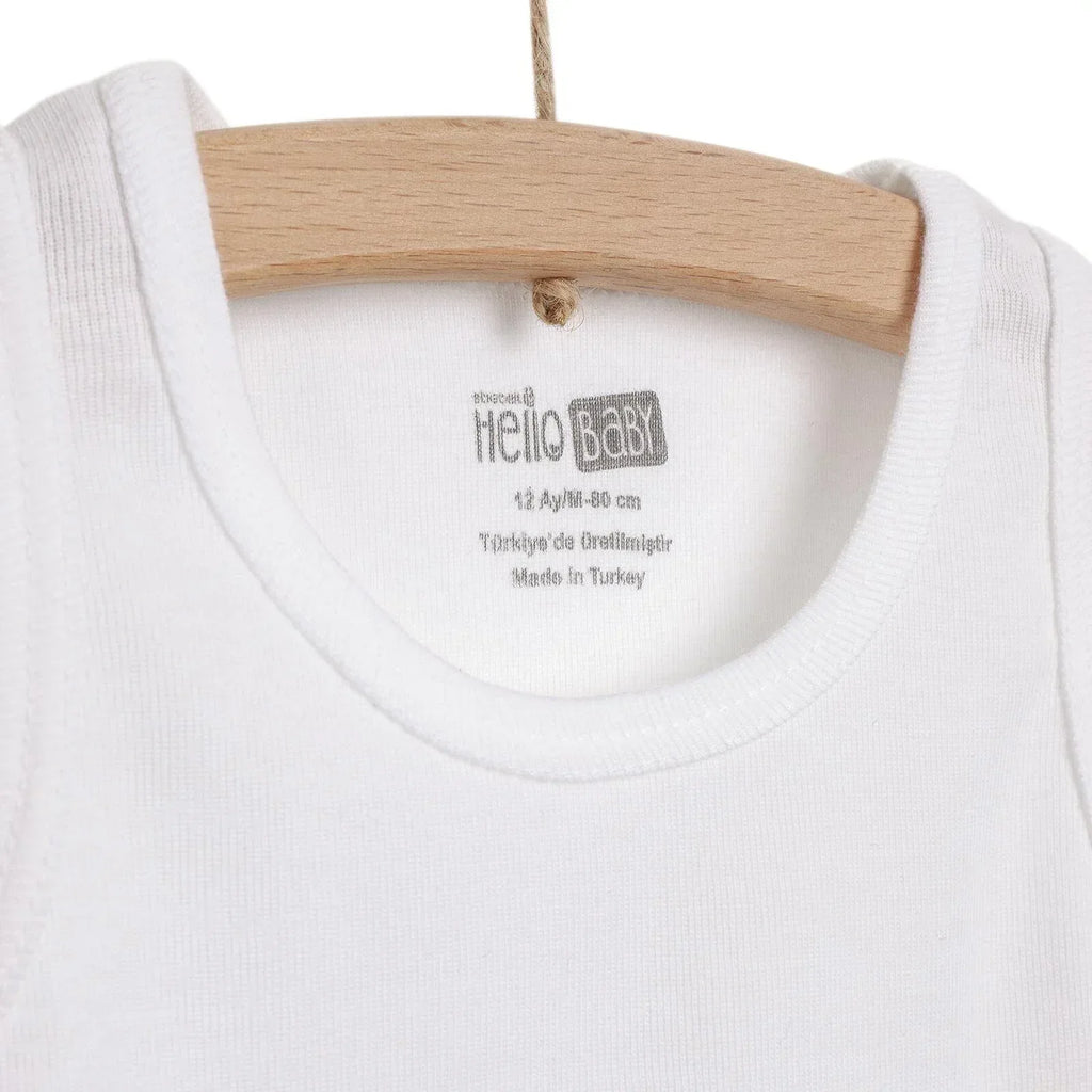 HelloBaby Boy 2-Pack Tanks - White - Bobobiy