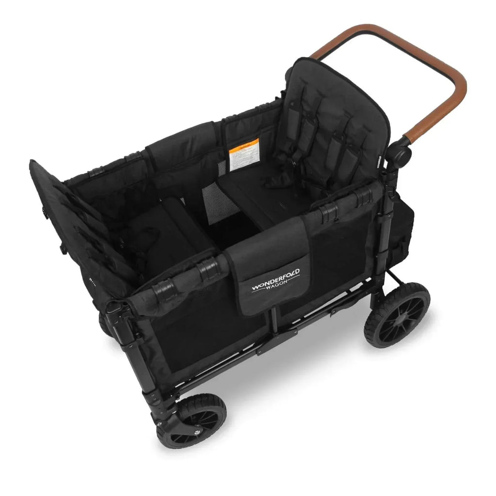 W4 Luxe Quad Stroller Wagon - Volcanic Black - Bobobiy