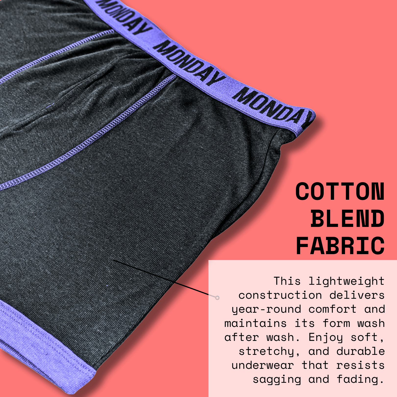 7 Pack Days Of The Week Comfort Fit Boxer Shorts Menswear, Small to XLarge