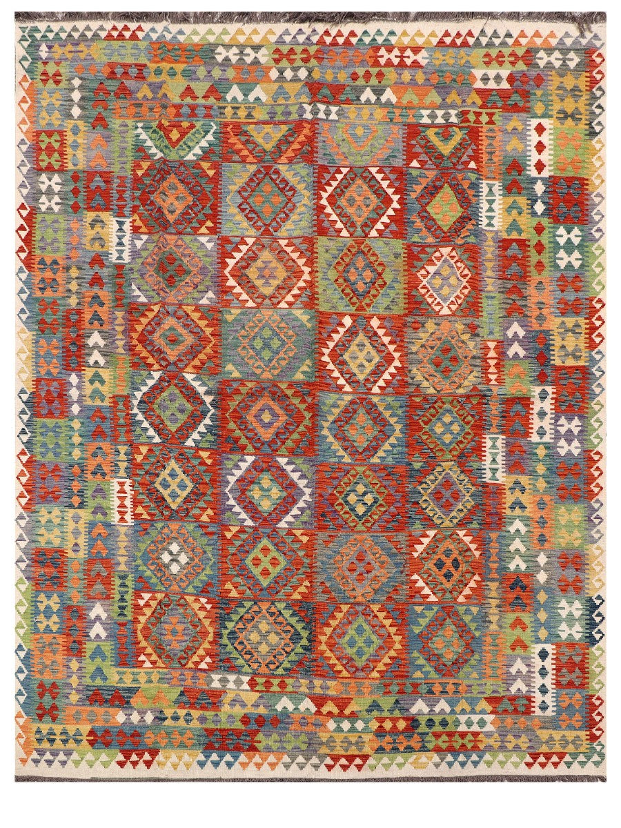 Maimana Afghanistan Kilim Rug - 389 x299 cm - Handmade