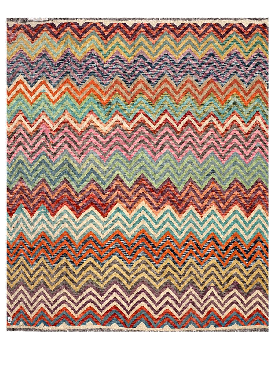 Maimana Afghanistan Kilim Rug - 295 x250 cm - Handmade