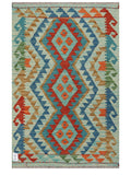 Maimana Afghanistan Kilim Rug - 128 x 83 cm - Handmade