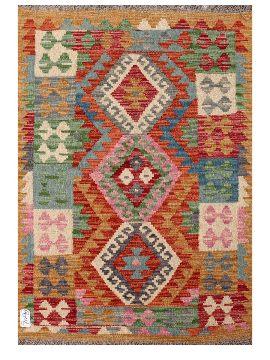 Maimana Afghanistan Kilim Rug - 116 x 80 cm - Handmade
