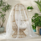 White PE tarpaulin plant cover dome with mesh sides for garden protection