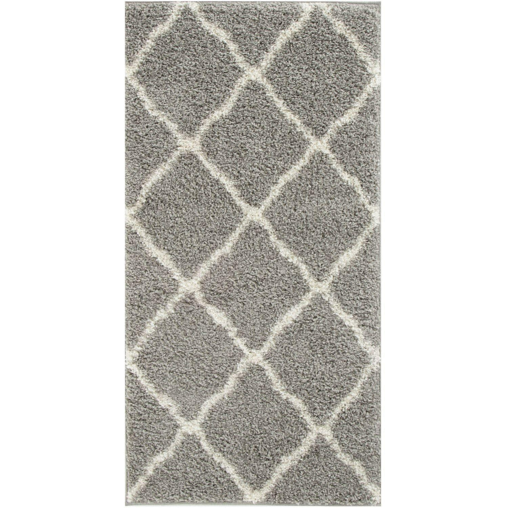 710_Moroccan_Grey_Shaggy_Rug-1 - Bobobiy