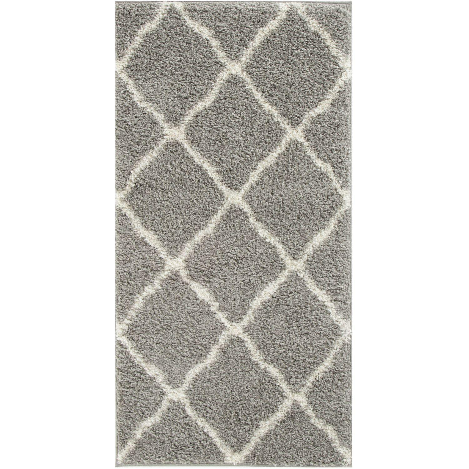 710_Moroccan_Grey_Shaggy_Rug-1 - Bobobiy