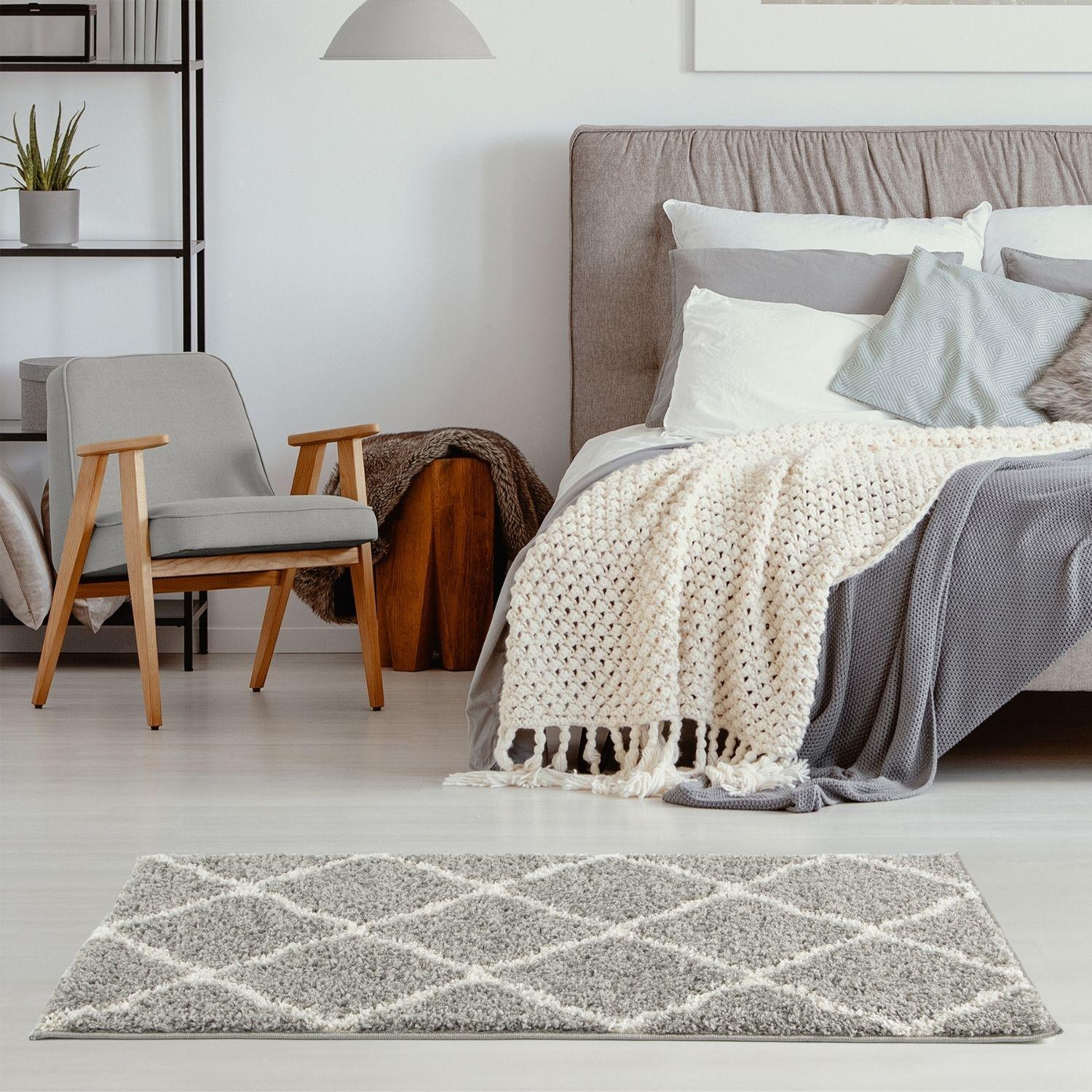 710_Moroccan_Grey_Shaggy_Rug-24 - Bobobiy