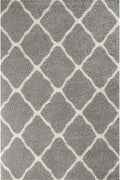 710_Moroccan_Grey_Shaggy_Rug - Bobobiy