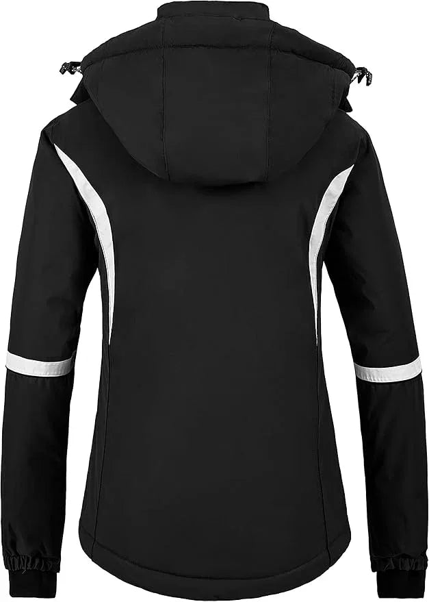 Wantdo Women's Waterproof Ski Jacket, Windproof Snowboarding, Size XL - Bobobiy