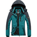 Women's Waterproof Ski Jacket Fleece Coat with Hood, Size XL GEMYSE