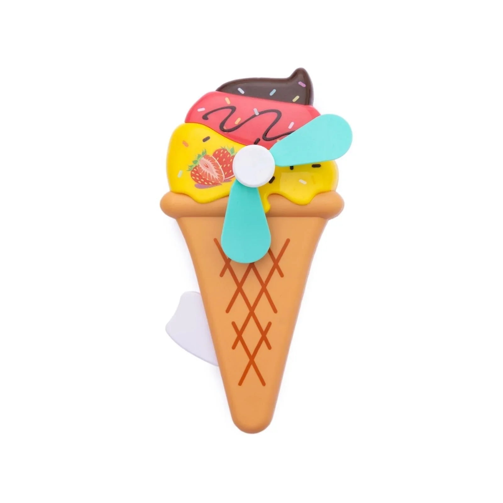 HZTB Ice Cream Big Hand Fan Assorted