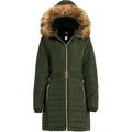 Wantdo Women's Long Winter Puffer Coat Waterproof Jackets Army Green - Bobobiy