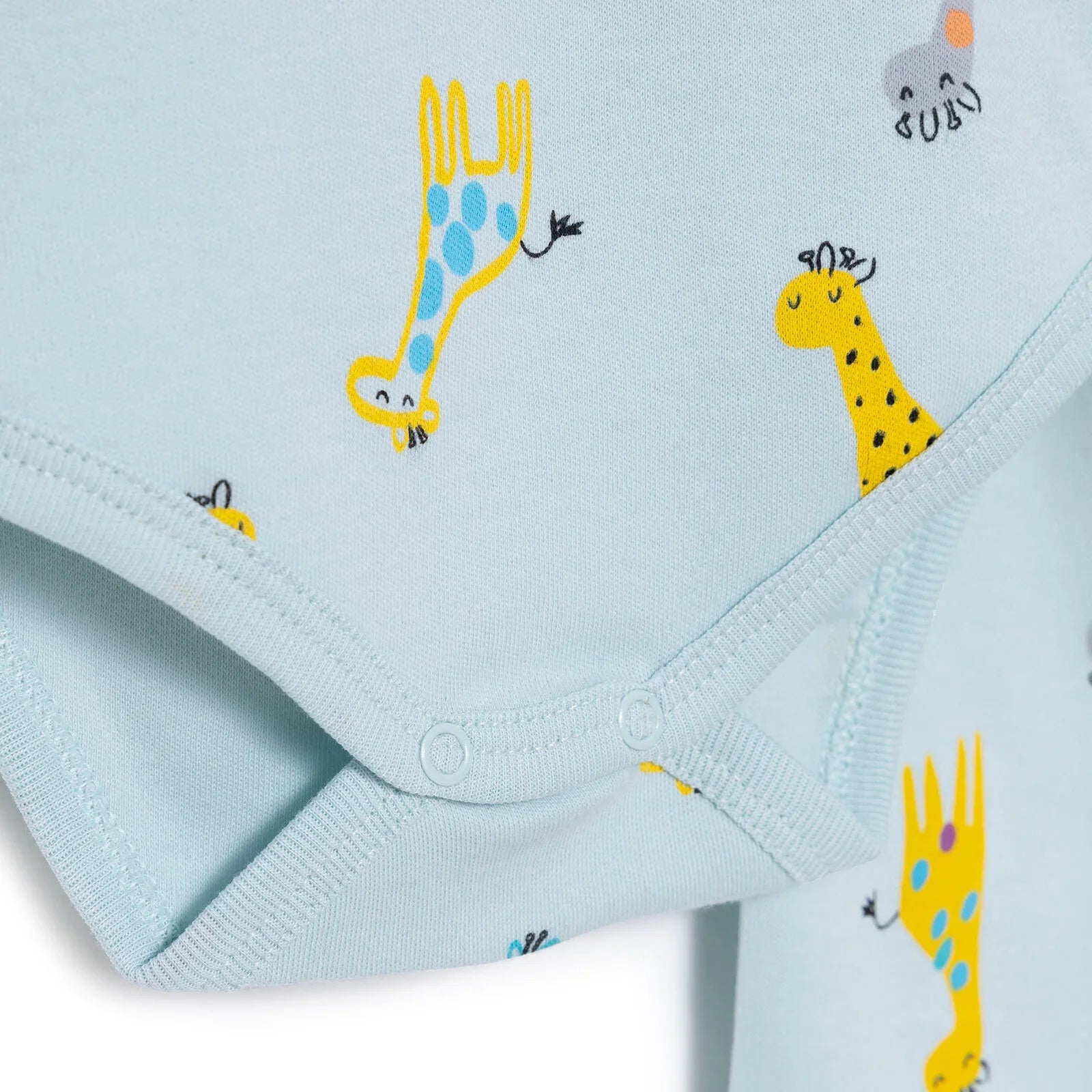 HelloBaby Unisex Body- Footless Bottom - Light Blue