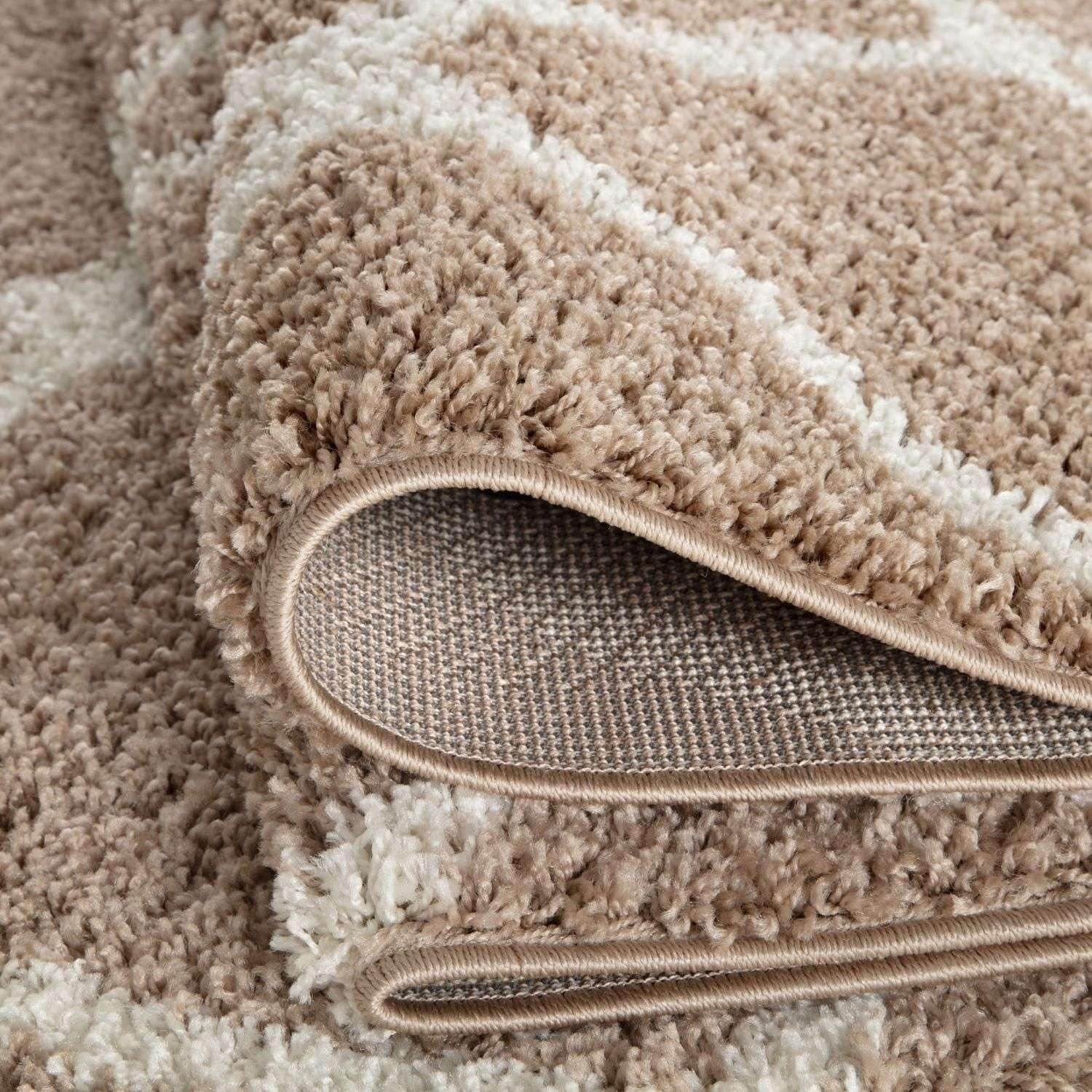 720_Moroccan_Beige_Shaggy_Rug-6 - Bobobiy