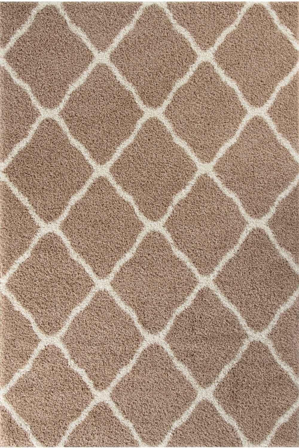 720_Moroccan_Beige_Shaggy_Rug - Bobobiy