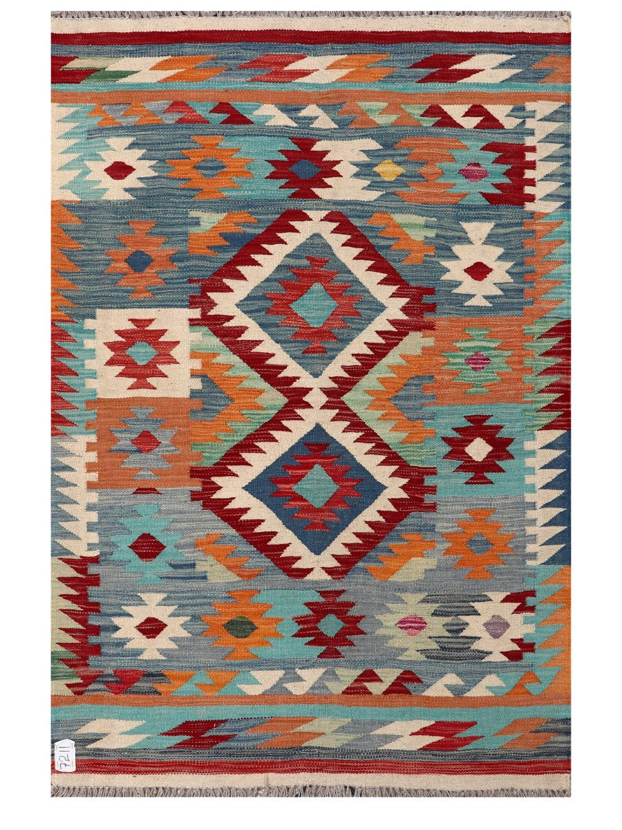 Maimana Afghanistan Kilim Rug - 151 x100 cm - Handmade