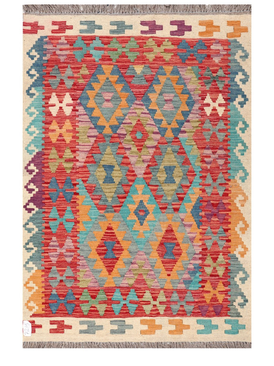 Maimana Afghanistan Kilim Rug - 150 x107 cm - Handmade
