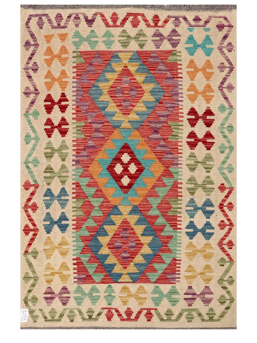 Maimana Afghanistan Kilim Rug - 153 x102 cm - Handmade