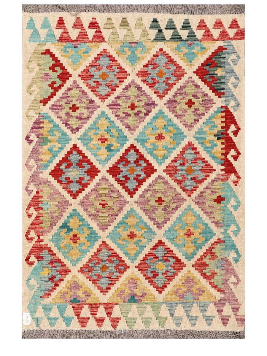 Maimana Afghanistan Kilim Rug - 152 x104 cm - Handmade