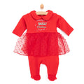Bebetto Newborn Christmas Holiday Footed - Red