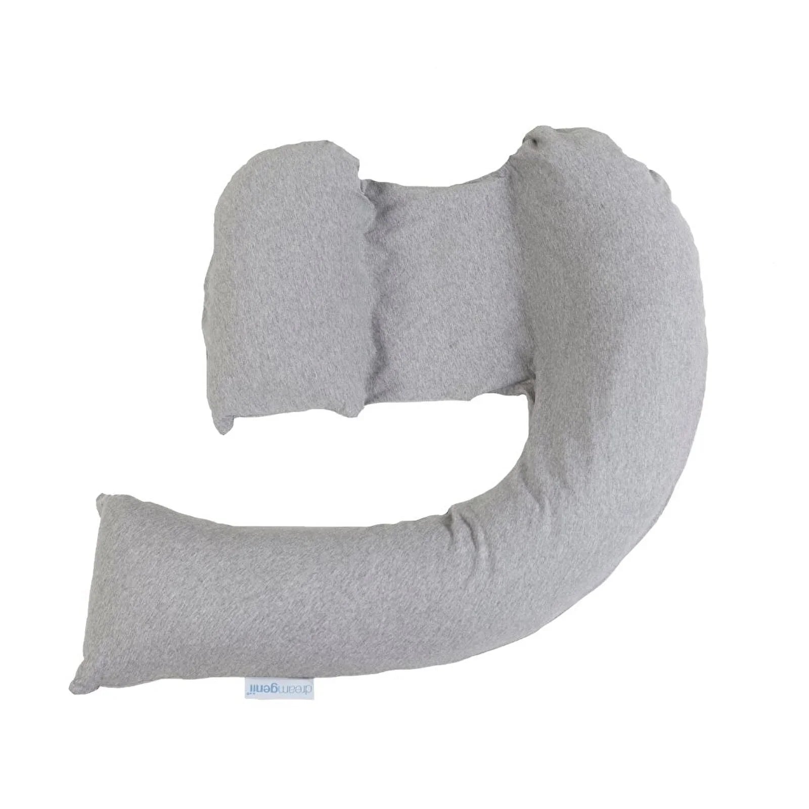 Dreamgenii Support and Feeding Pillow Spare Cover  - Grey Marl Cotton Jersey
