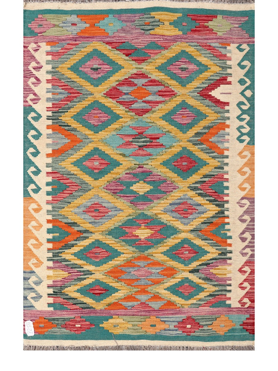 Maimana Afghanistan Kilim Rug - 152 x102 cm - Handmade
