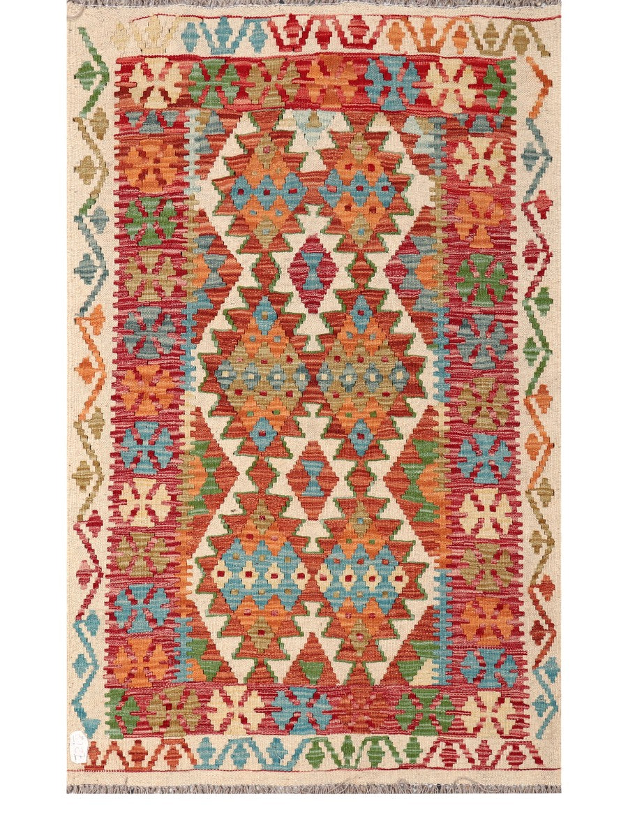 Maimana Afghanistan Kilim Rug - 161 x100 cm - Handmade