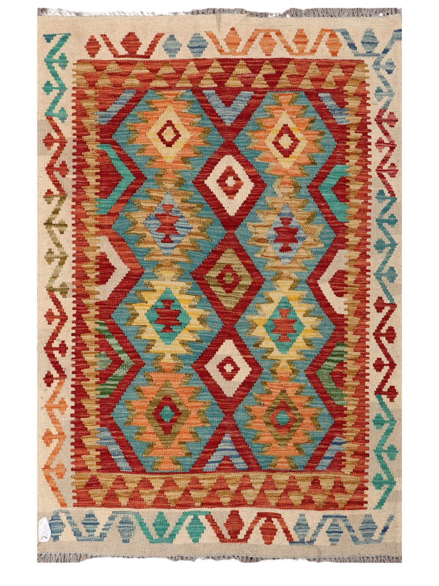 Maimana Afghanistan Kilim Rug - 155 x102 cm - Handmade